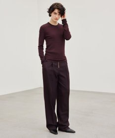 BEIGE， TERNES / フロントジップワイドパンツ