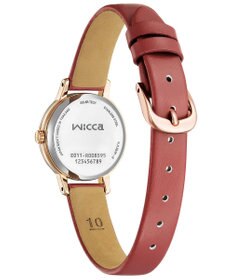 CITIZEN 【クラシカルなソーラーテックモデル】小ぶりなケースに赤いバンドがアクセントの腕時計