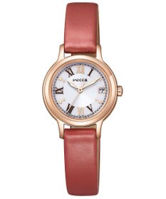 CITIZEN 【クラシカルなソーラーテックモデル】小ぶりなケースに赤いバンドがアクセントの腕時計