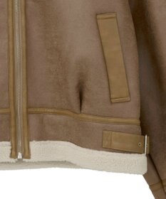 earth music&ecology フェイクムートンジャケット