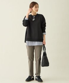 ANY L サイドドットダンボールトレーナー