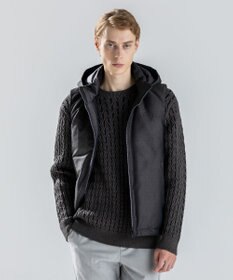 JOSEPH HOMME 【新素材】ライトラスターシャンブレー　ダウンベスト カーキ系