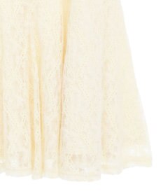 earth music&ecology フロントギャザー起毛レースミニワンピース