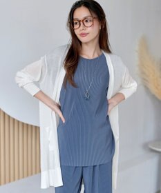 Tiaclasse 【接触冷感】着流しロングニットカーディガン