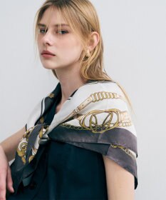 uncrave チェーン シルクスカーフ