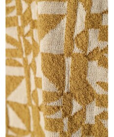 Green Parks ａ．ニットジャガード柄ワンピース