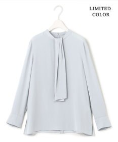 ICB 【WEB限定カラーあり・速乾・洗える】BackSatinAmunzen スカーフタイブラウス