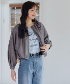 Tiaclasse 【洗える】ソフトフェイクレザージップブルゾン