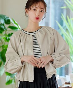 Tiaclasse 【洗える】ソフトフェイクレザージップブルゾン