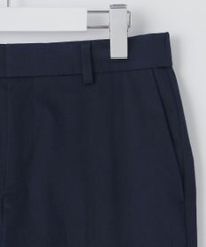 自由区 【接触冷感・洗える】コットンサテンストレッチテーパード パンツ
