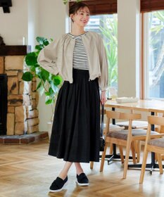 Tiaclasse 【洗える】ソフトフェイクレザージップブルゾン