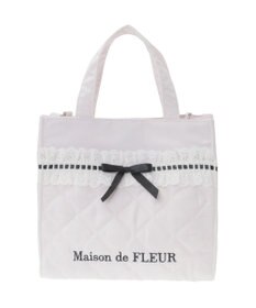 Maison de FLEUR コットンフリル2Wayトートバッグ