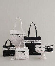 Maison de FLEUR コットンフリル2Wayトートバッグ