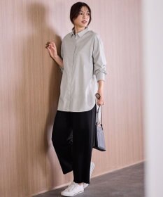 ANY L 【手洗い可能/抗菌防臭/UVカット/速乾】ロングシャツ