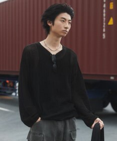 WEGO メッシュニットプルオーバー（LS）