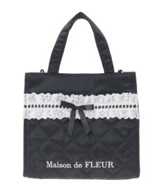 Maison de FLEUR コットンフリル2Wayトートバッグ