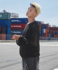 WEGO メッシュニットプルオーバー（LS）