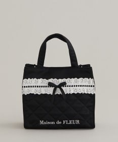 Maison de FLEUR コットンフリル2Wayトートバッグ