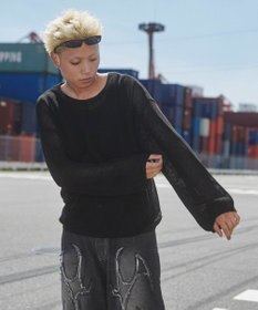 WEGO メッシュニットプルオーバー（LS）