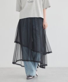 earth music&ecology シアーアシメスカート