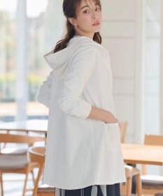Tiaclasse L 【おのののかさん着用】「サマケア 」フード付きカットソーロングカーディガン