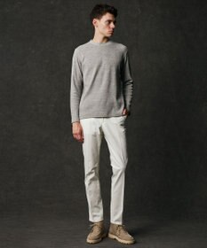 JOSEPH ABBOUD 【サスティナブル/MADE IN JAPAN/ストレッチ】ラフィーコットンワッフル クルーネックＴシャツ