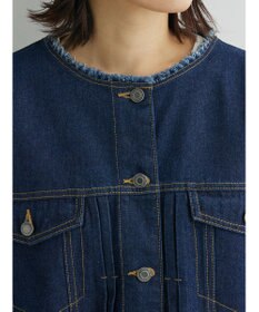 Green Parks ノーカラーデニムジャケット