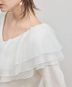 GRACE CONTINENTAL フリルニットカーディガン