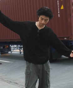 WEGO メッシュニットプルオーバー（LS）