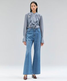 BEIGE， 【洗える・Oggi 11月号掲載】NAVIGLIO / フレアシルエットデニムパンツ