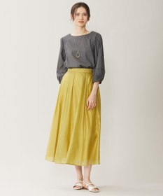 自由区 【洗える】テンセルコットンエンブロイダリープルオーバー ブラウス