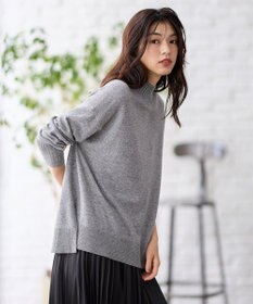 ANY L 【手洗い可】イタリーヤーンウールカシミヤミックスプルオーバー