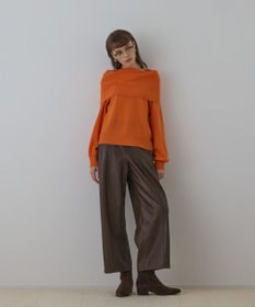 GRACE CONTINENTAL ウールオフショルニットトップ