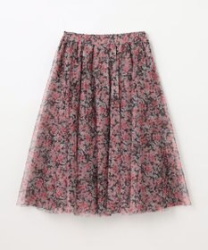 ANY KIDS 花柄 チュール フレア スカート