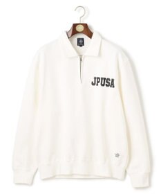J.PRESS MEN 【J.PRESS ORIGINALS】Supima Recycle French Terry Logo Sweat Zip-Shirts