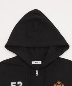 WEGO 【ユニセックスITEM/MLサイズ展開】ナンバリングカットZIPパーカー