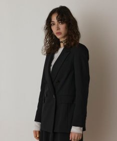 GRACE CONTINENTAL リネンライクダブルジャケット