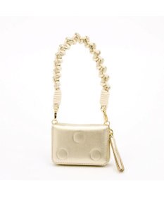 UNBILLION ペルケ perche / ドット型押し・ジャバラチャームウォレットショルダー