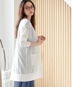 Tiaclasse 【接触冷感】着流しロングニットカーディガン