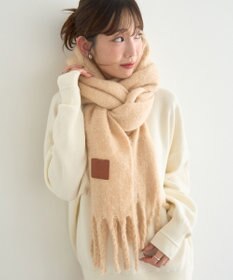 earth music&ecology ワンポイントビッグマフラー