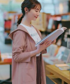 Tiaclasse L 【おのののかさん着用】「サマケア 」フード付きカットソーロングカーディガン