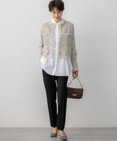 23区 L 【VERY掲載/撥水加工/洗える】TRストレッチギャバ テーパード パンツ