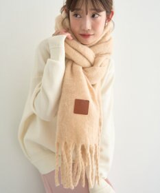 earth music&ecology ワンポイントビッグマフラー