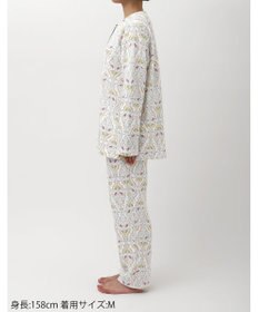 WACOAL パジャマ 長袖 長ズボン 綿混(本体) あったか ミントン レディース NDW426 /ワコール