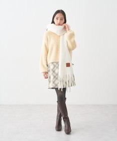 earth music&ecology ワンポイントビッグマフラー