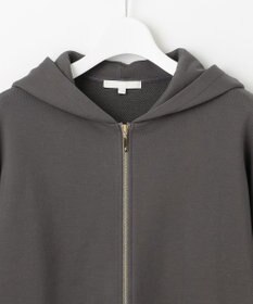 自由区 L クリアループバックジップ パーカー