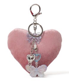 WEGO ベロアハートキーホルダー