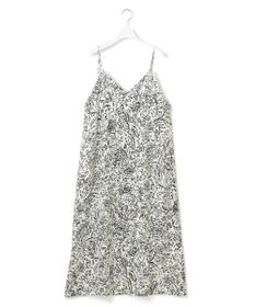23区 【洗える】アンティークフラワープリント キャミソールワンピース