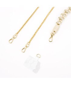 UNBILLION ペルケ perche / ドット型押し・ジャバラチャームウォレットショルダー