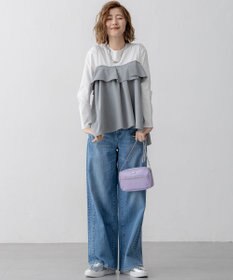 23区 【RED CARD TOKYO×23区/VERY3月号掲載】デニム ライン ワイドパンツ